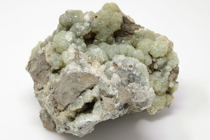 Green Prehnite Crystal Cluster - Morocco #191006